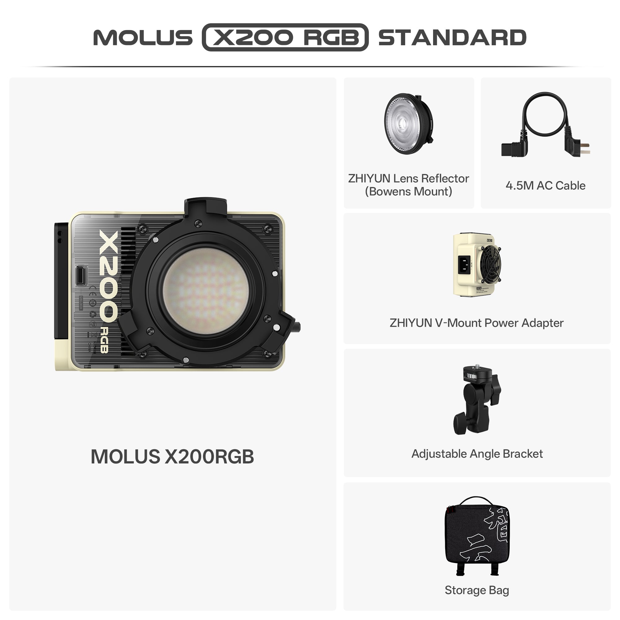 光 MOLUS X200 COB Light – ZHIYUN EU