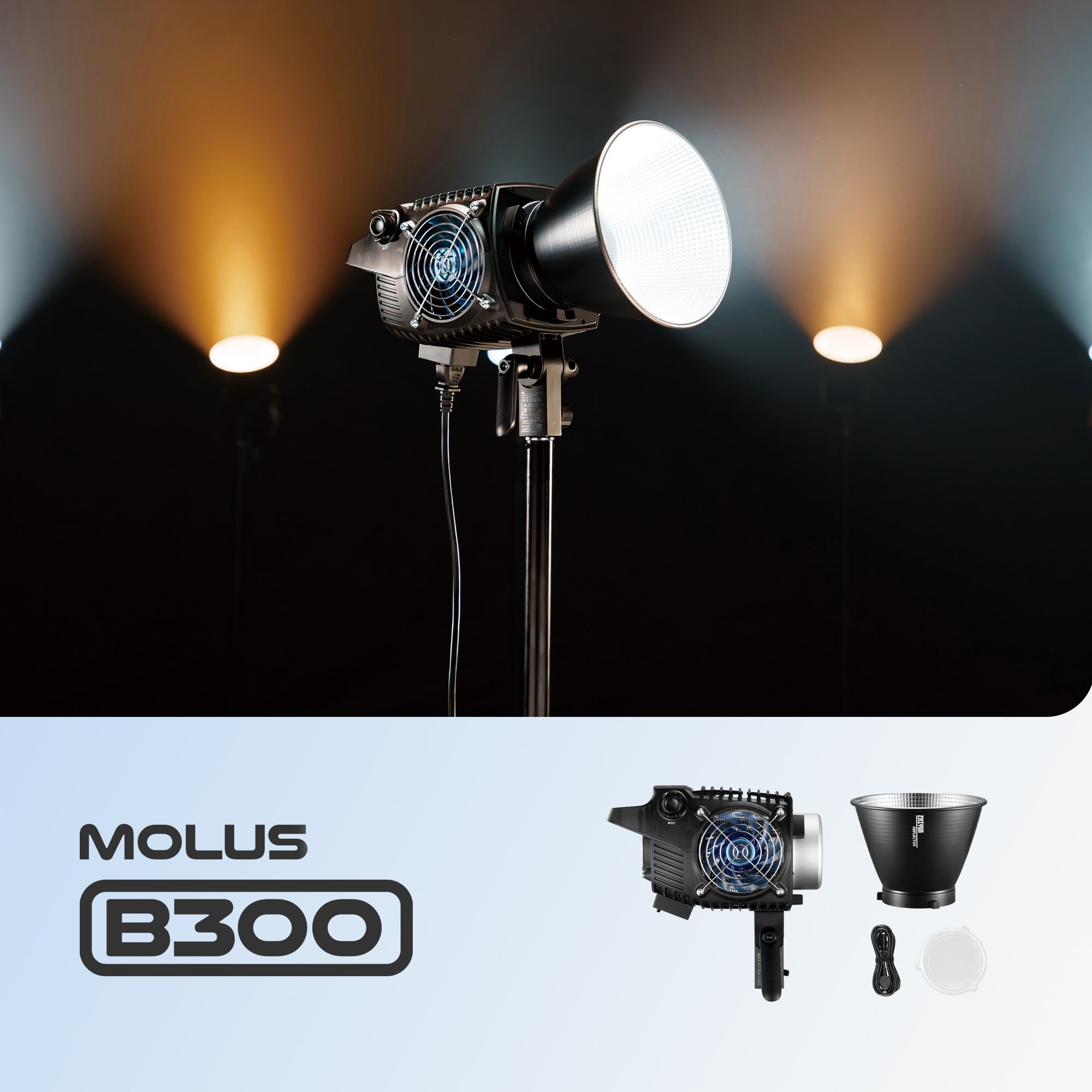 Amazon.com : ZHIYUN MOLUS B300 300W COB LED Video Light and